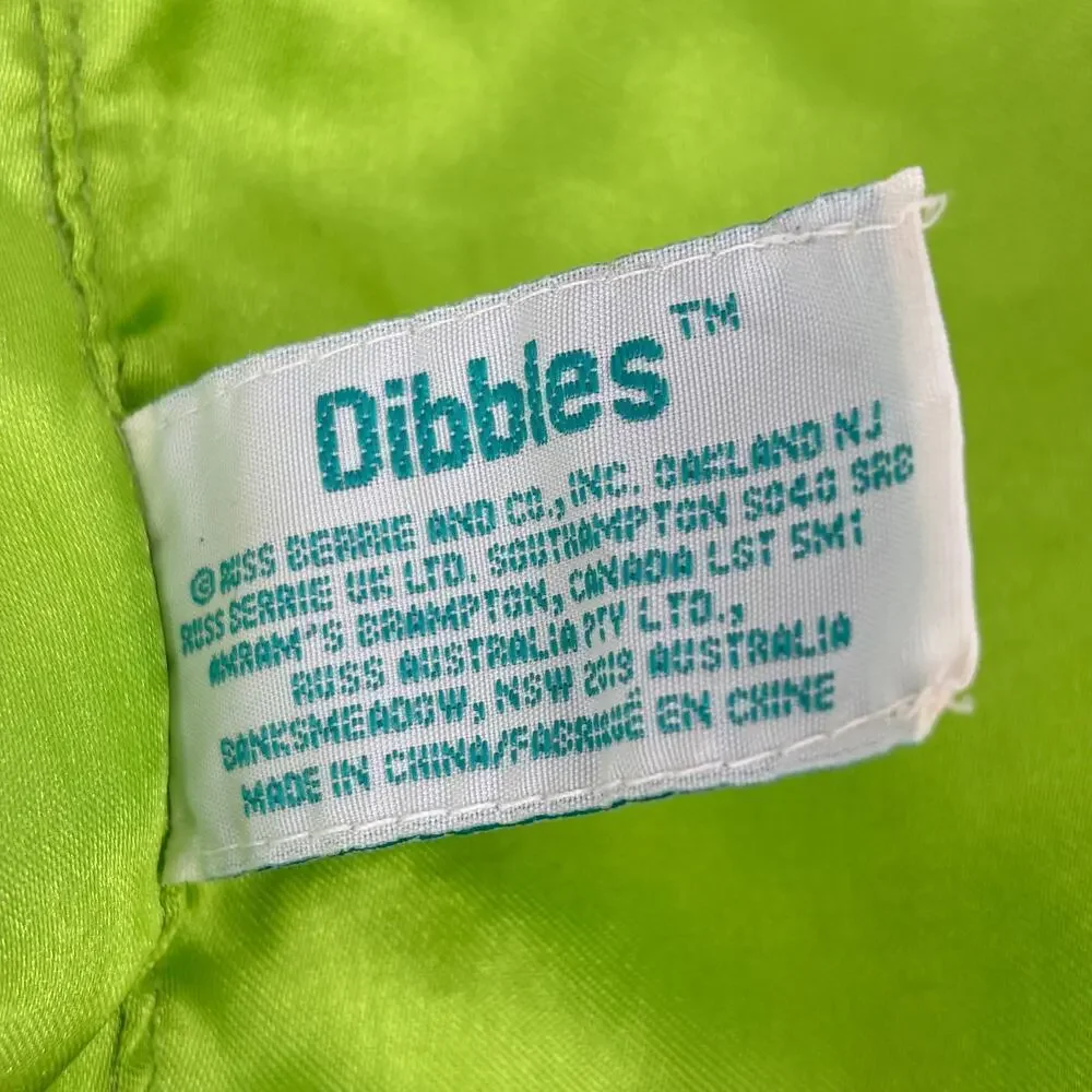 Russ Dibbles Frog‎ Lovey Plush Green Polka Dot Padding Off Dreamland Satin Back